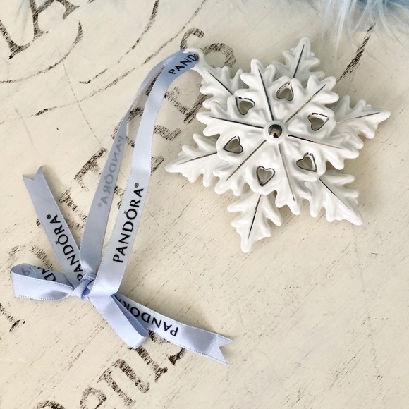 Pandora, 2015, Snowflake, Christmas, Ornament, Porcelain, Like New - Picture 6 of 16